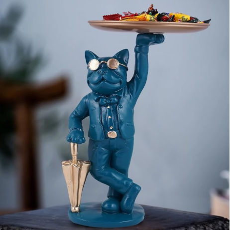 The Suited Dog Waiter Blue